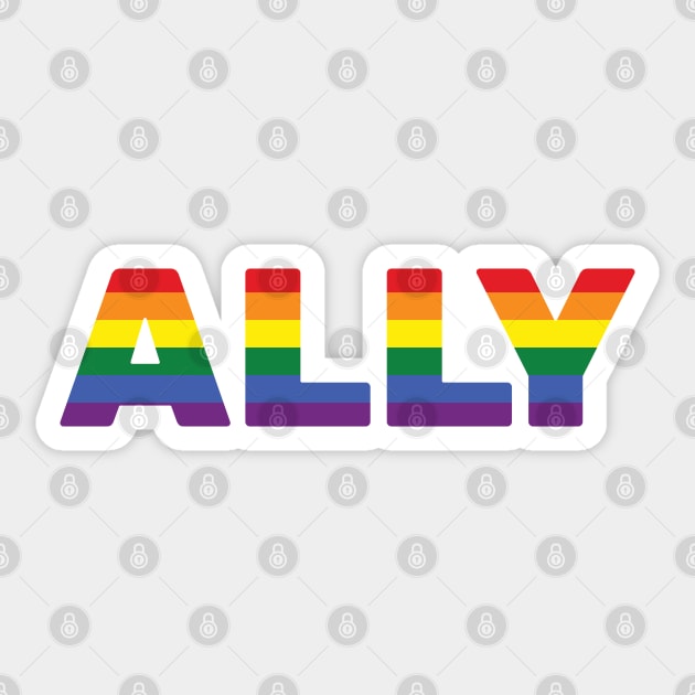 LGBTQ Ally LGBTQ Rights Sticker by creativecurly